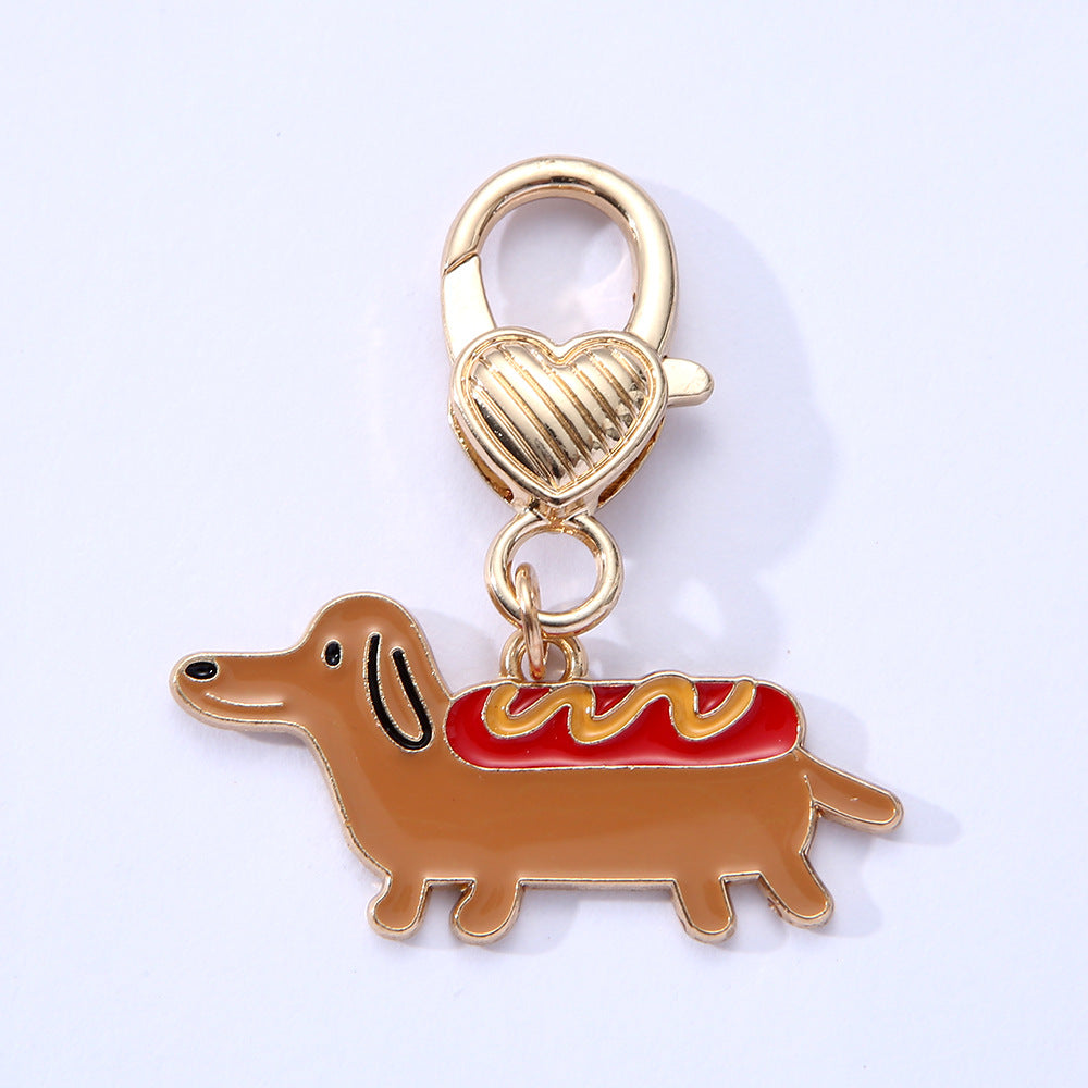 New Pet Dog Alloy Drip Pendant