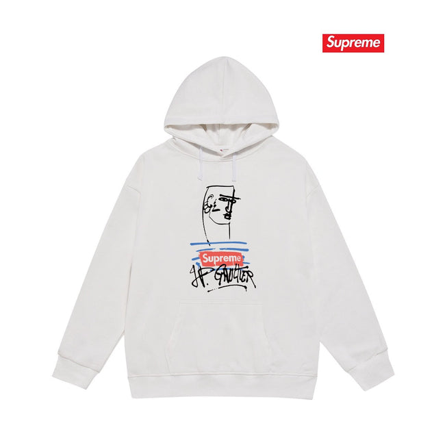 Supreme × Jean Paul Gaultier Hoodie – White Hover Image