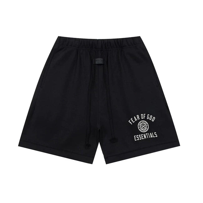 FEAR OF GOD FOG Double Line ESSENTIALS European and American Badge Printed High Street Loose Sports Shorts Trend (1) Hover Image