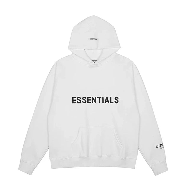 FOG double line heavyweight high street trendy brand hooded sweatshirt with plush loose sweatshirt jacket suitable for men and women, youthful and popular style (14) Hover Image