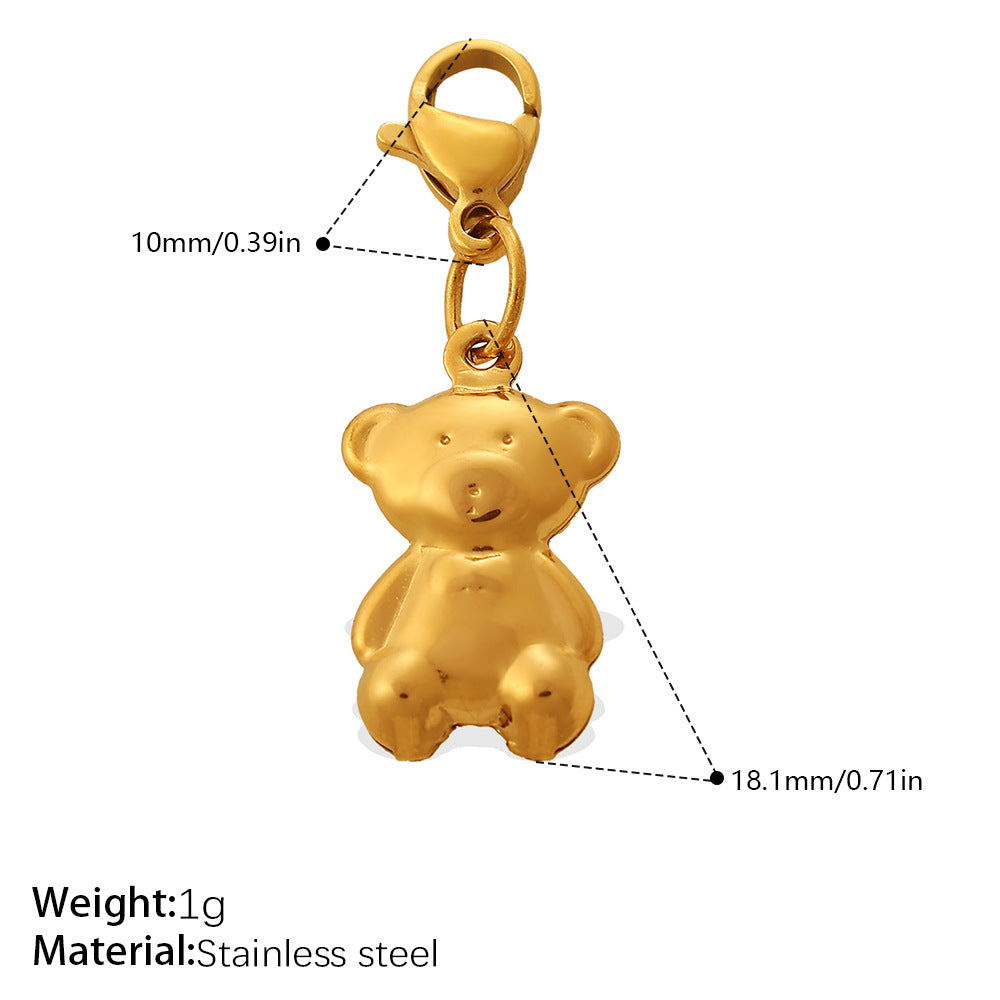 Cool Three-Dimensional Bear Lobster Clasp