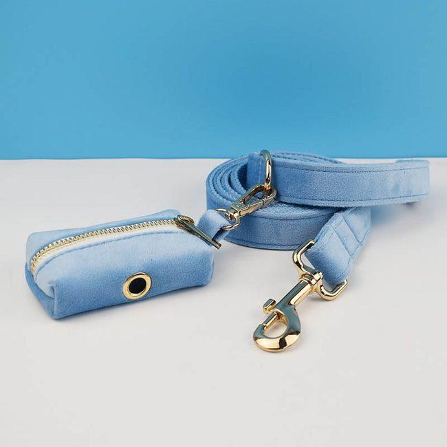 Sky Blue Dog Collar Leash Harness Main Image