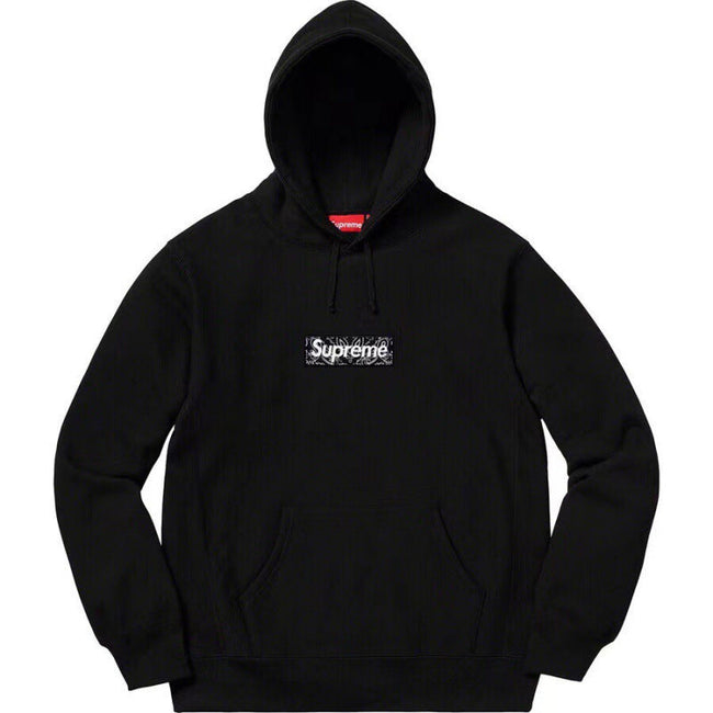 Supreme 19FW Bandana Box Logo Hooded Sweatshirt Hover Image