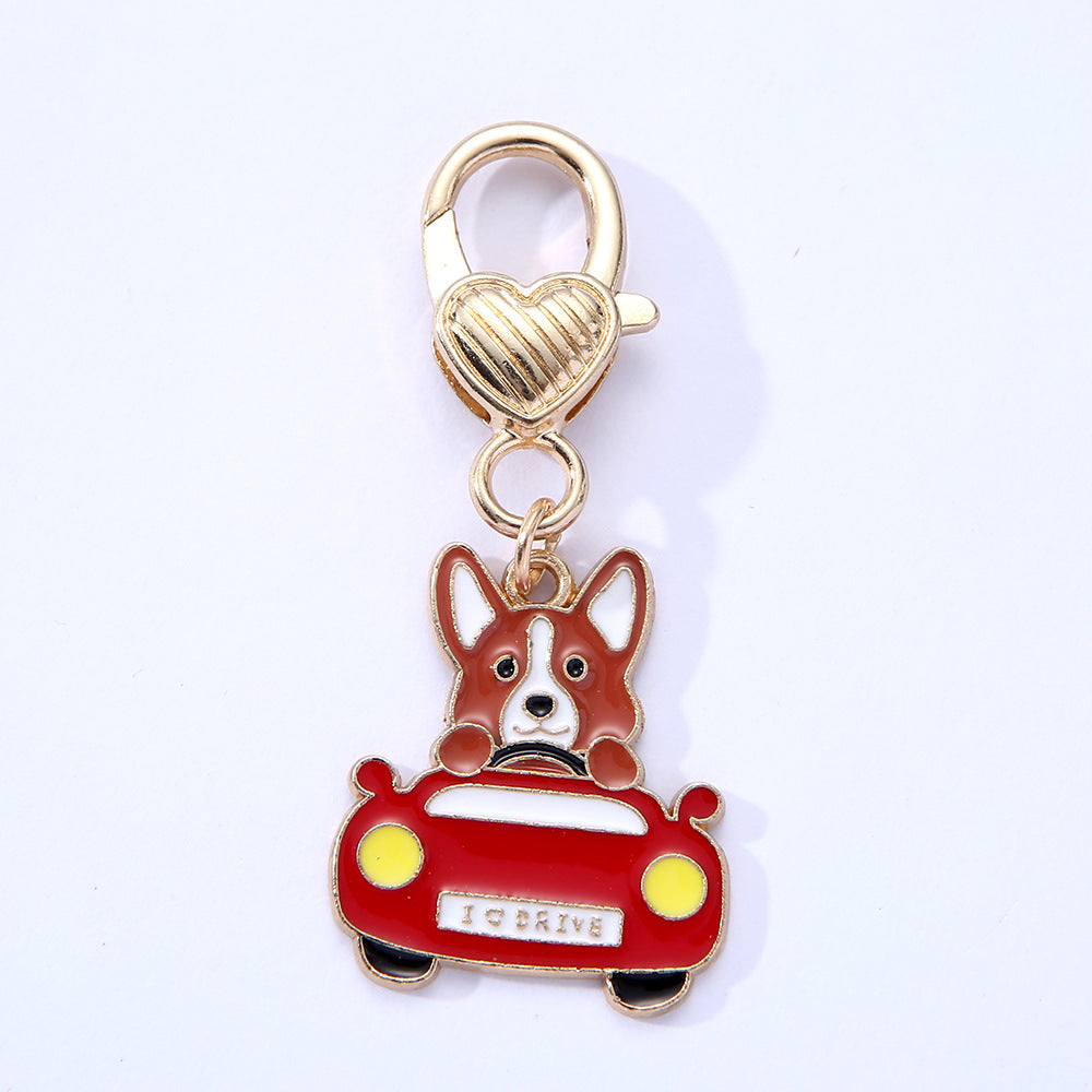 New Pet Dog Alloy Drip Pendant