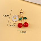 Tem Amazon Xiyin Daisy Oil Drop Fruit Cherry Keychain