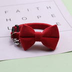 New Pet Bow Collar Velvet