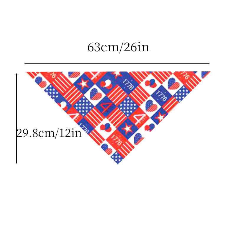 New European And American Pet Triangle Scarf