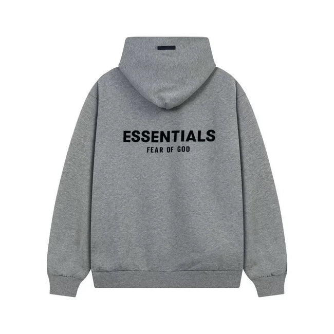 FOG ESSENTIALS Fashion High Street Letter Plush Autumn/Winter Casual Plush Hooded Sweatshirt Pants Set for Men (1) Hover Image