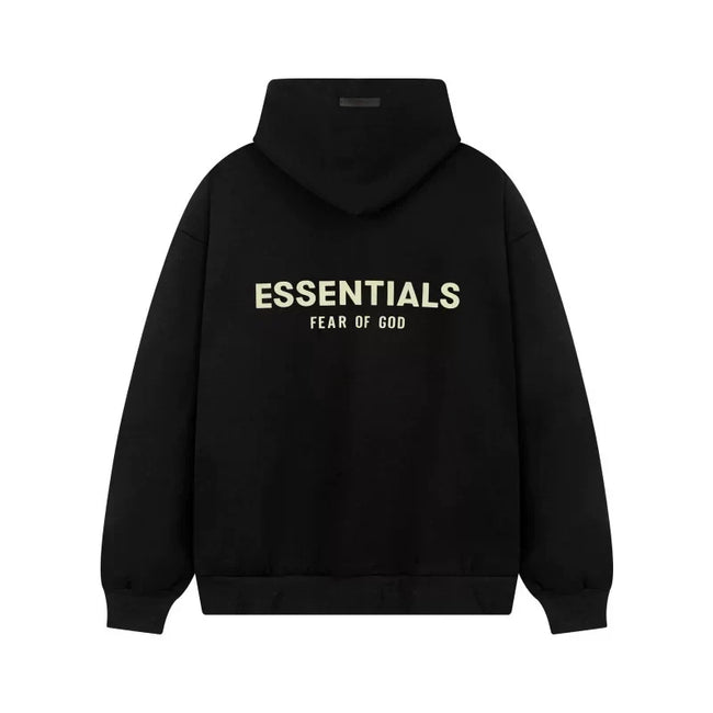 FOG ESSENTIALS Fashion High Street Letter Plush Autumn/Winter Casual Plush Hooded Sweatshirt Pants Set for Men (5) Hover Image