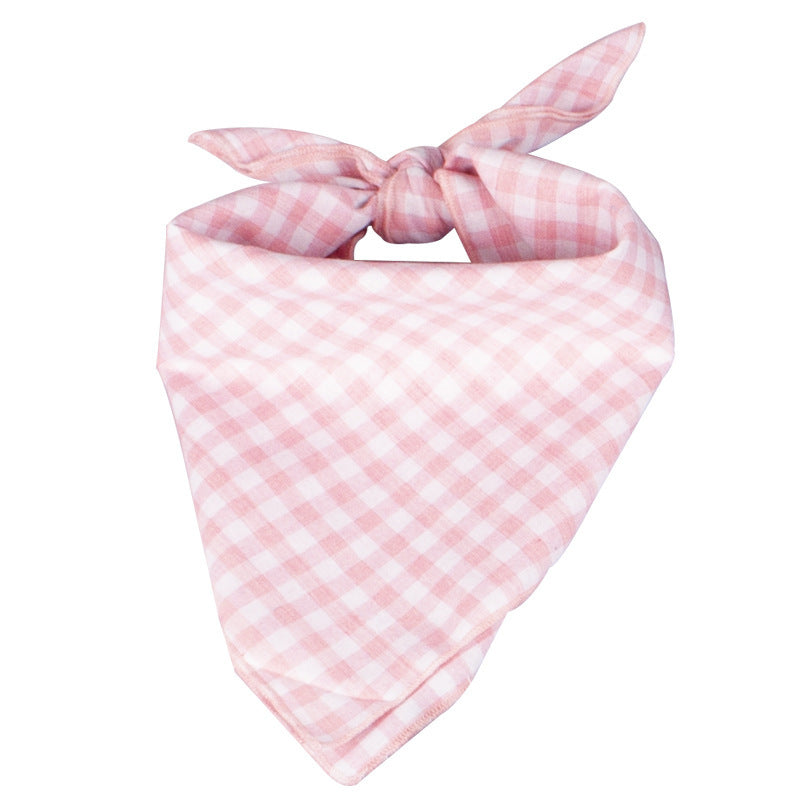 Plaid Saliva Towel