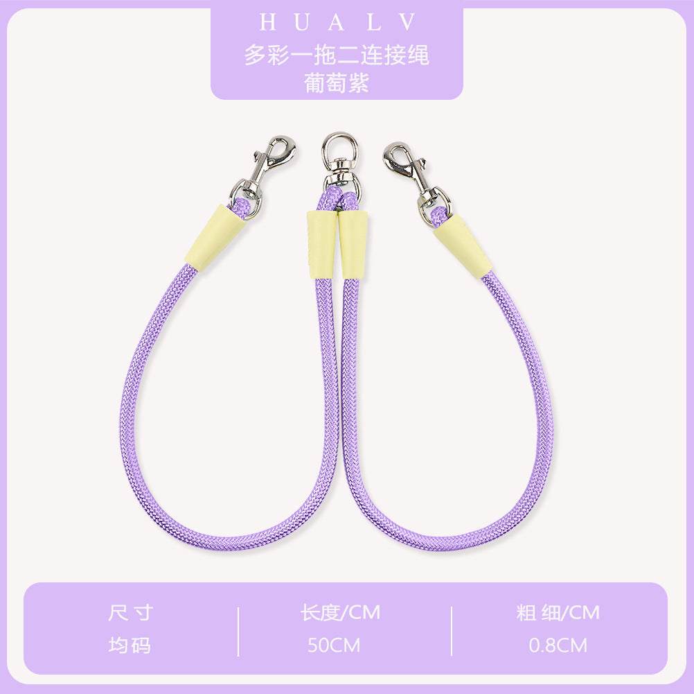 Double Leash With Leash For Puppies To Go Out