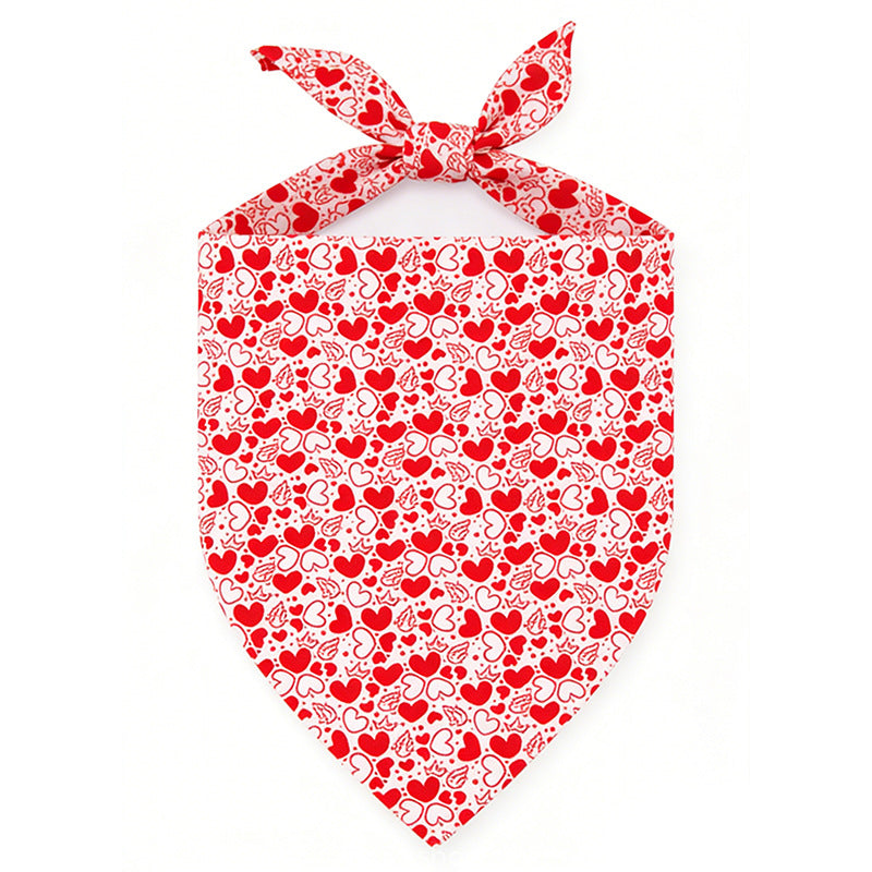 Pet Saliva Towel Dog And Cat Triangle Towel