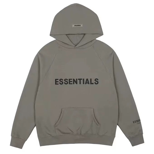 FOG double line heavyweight high street trendy brand hooded sweatshirt with plush loose sweatshirt jacket suitable for men and women, youthful and popular style (16) Hover Image
