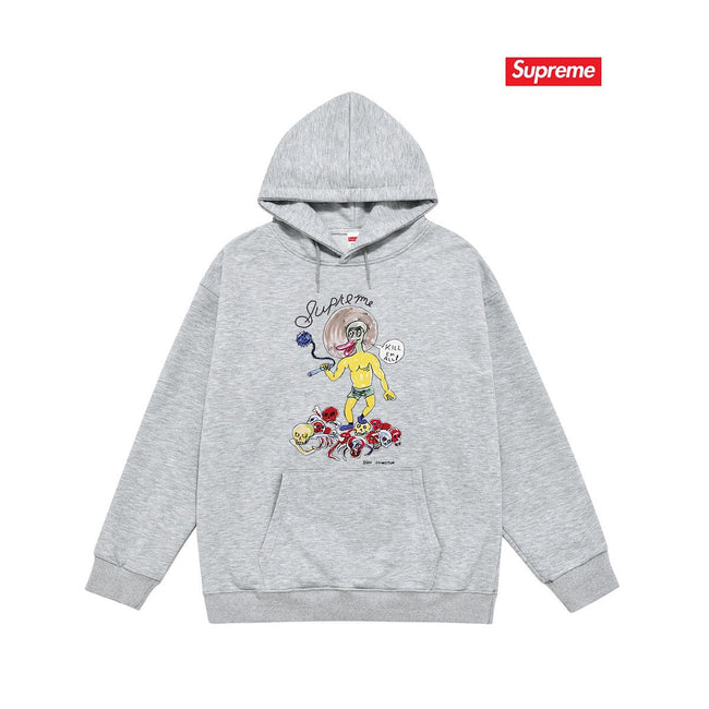Supreme × Daniel Johnston Hoodie – Grey Hover Image