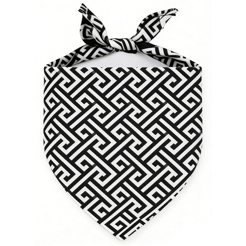 Pet Saliva Towel Dog And Cat Triangle Towel