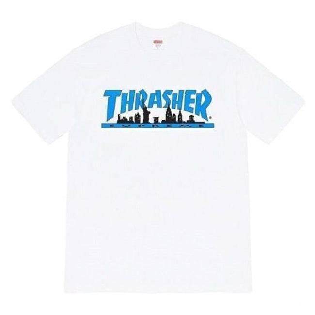 Supreme × Thrasher Skyline Tee – White Hover Image