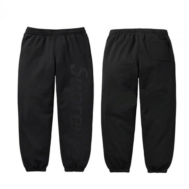 Supreme Tonal Logo Sweatpants – Black Hover Image