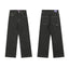 ADWYSD Contrast Stitch Denim Jeans - Dark Grey