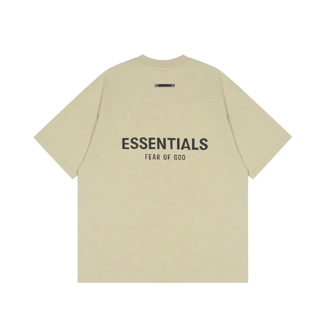 FOG double-line ESSENTIALS short-sleeved T-shirt men European and American couples trendy brand round neck loose cleanfit half-sleeved women (15) Hover Image