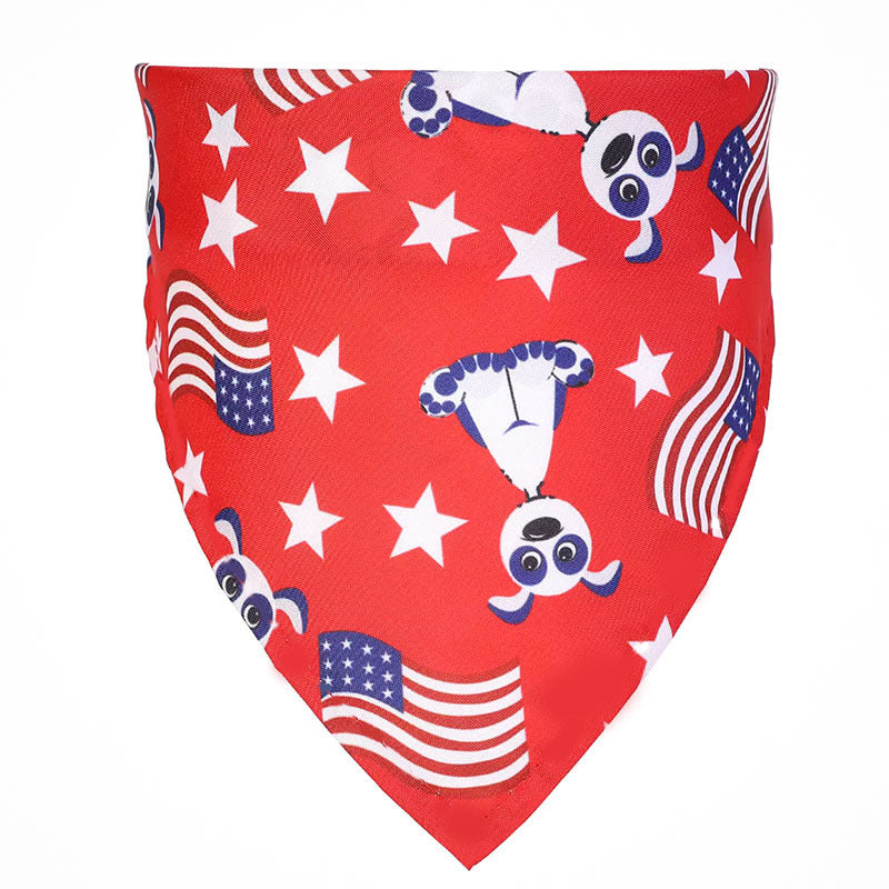 New European And American Pet Triangle Scarf
