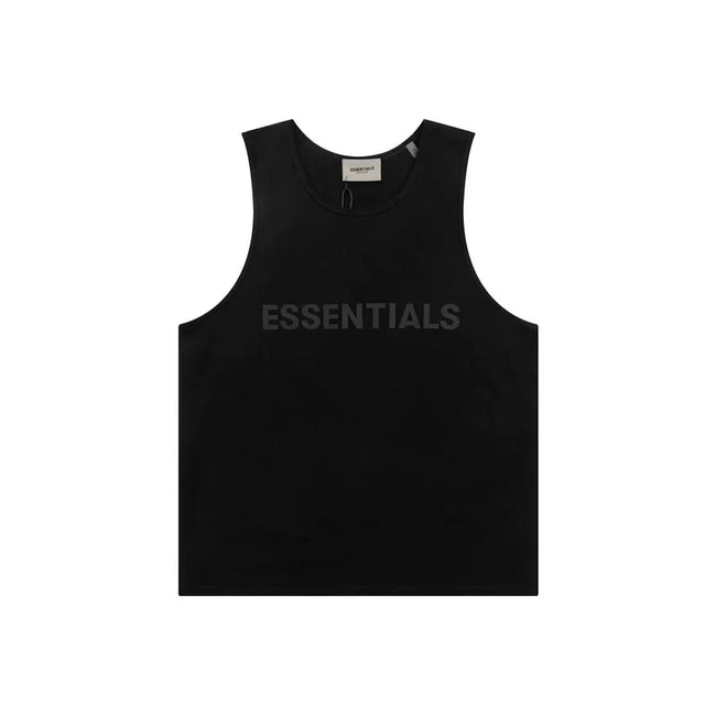 FOG short sleeved FEAR OF GOD double line ESSENTIALS chest letter sleeveless vest base shirt men's T-shirt (6) Hover Image