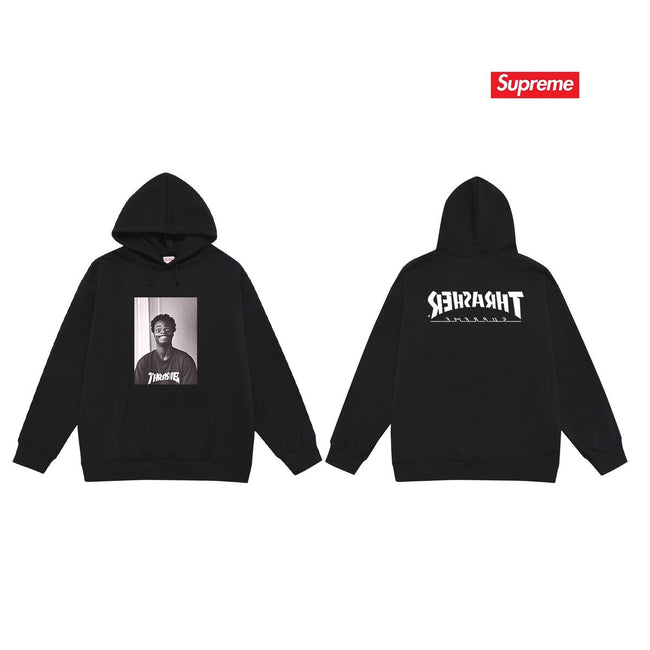 Supreme × Thrasher Hoodie – Black Hover Image
