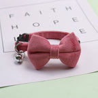 New Pet Bow Collar Velvet