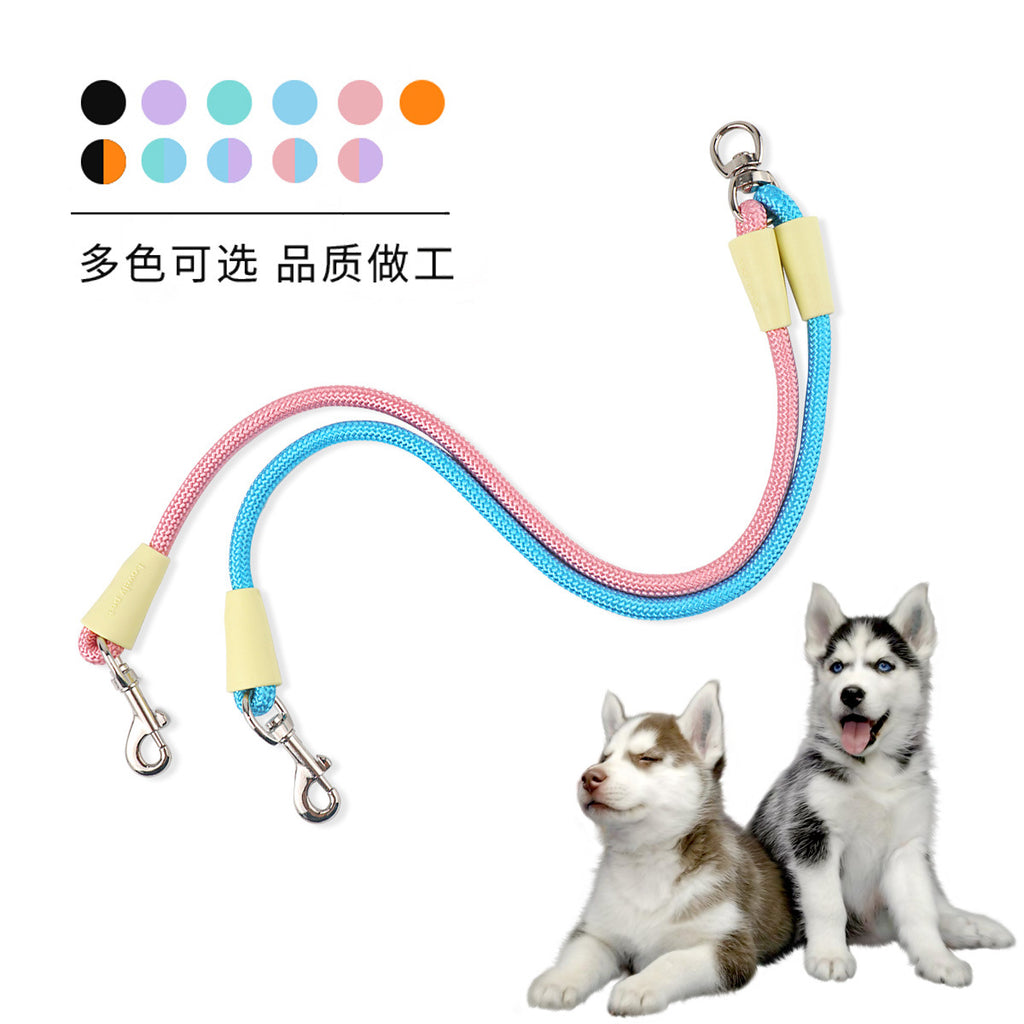 Double Leash With Leash For Puppies To Go Out