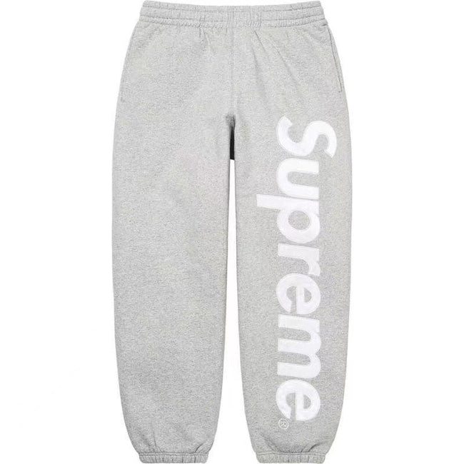 Supreme Spellout Logo Sweatpants – Grey Hover Image