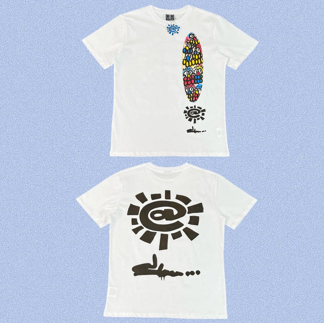 ADWYSD White Surfboard Art Print Tee Hover Image