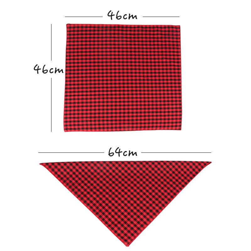 Plaid Saliva Towel