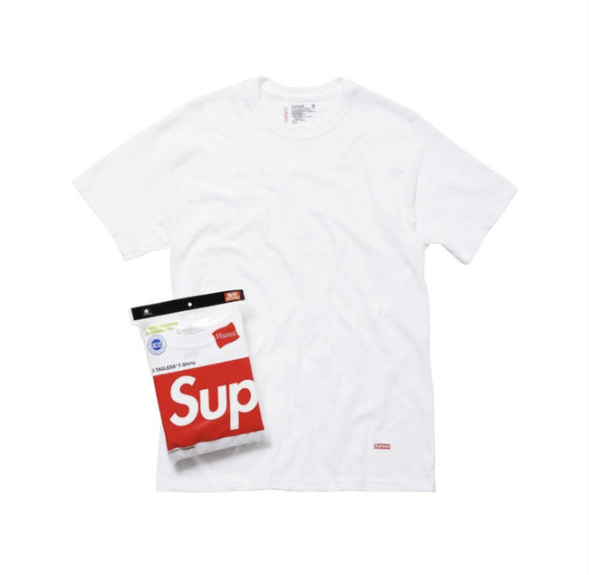 Supreme x Hanes Tagless Tee Hover Image