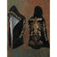Gold Typography Black Hooded Cardigan