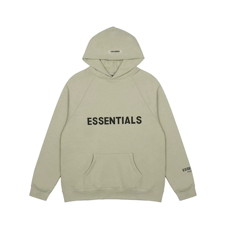 FOG double line heavyweight high street trendy brand hooded sweatshirt with plush loose sweatshirt jacket suitable for men and women, youthful and popular style (18)