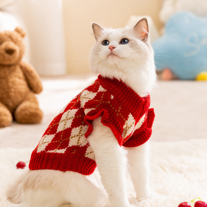 Autumn And Winter Festive Cat Clothes