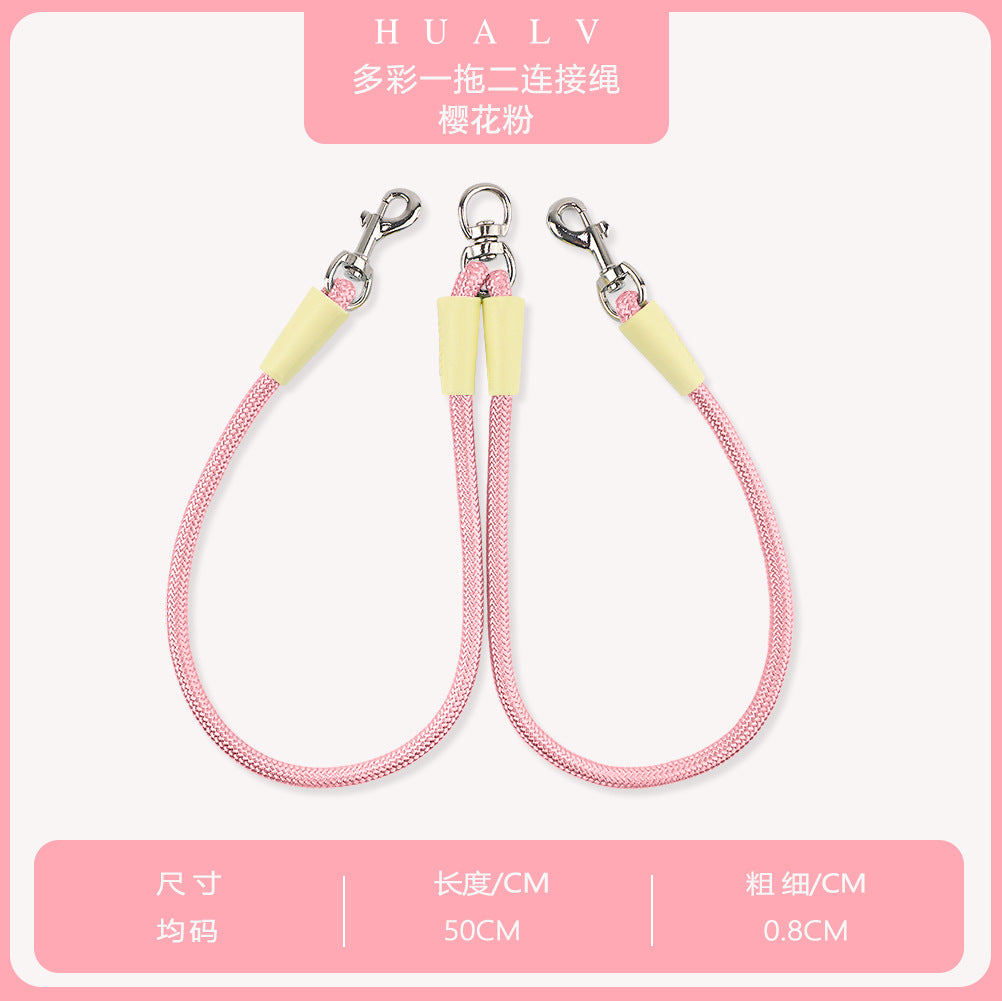 Double Leash With Leash For Puppies To Go Out