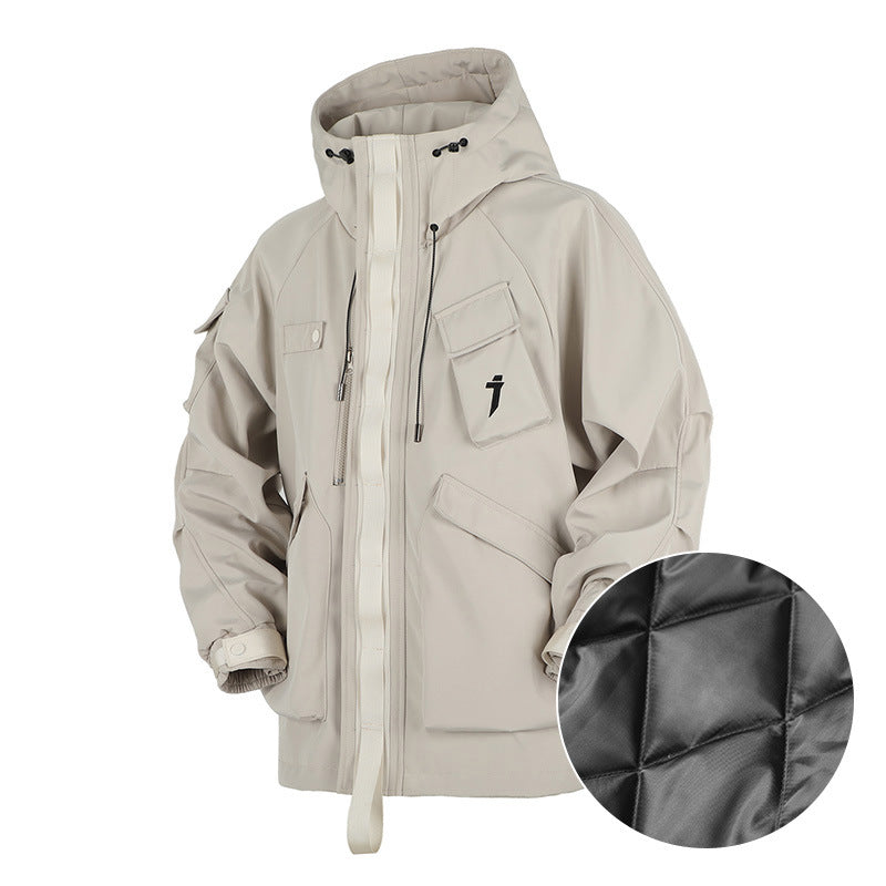 Pocket Quilted Techwear Winter Jacket