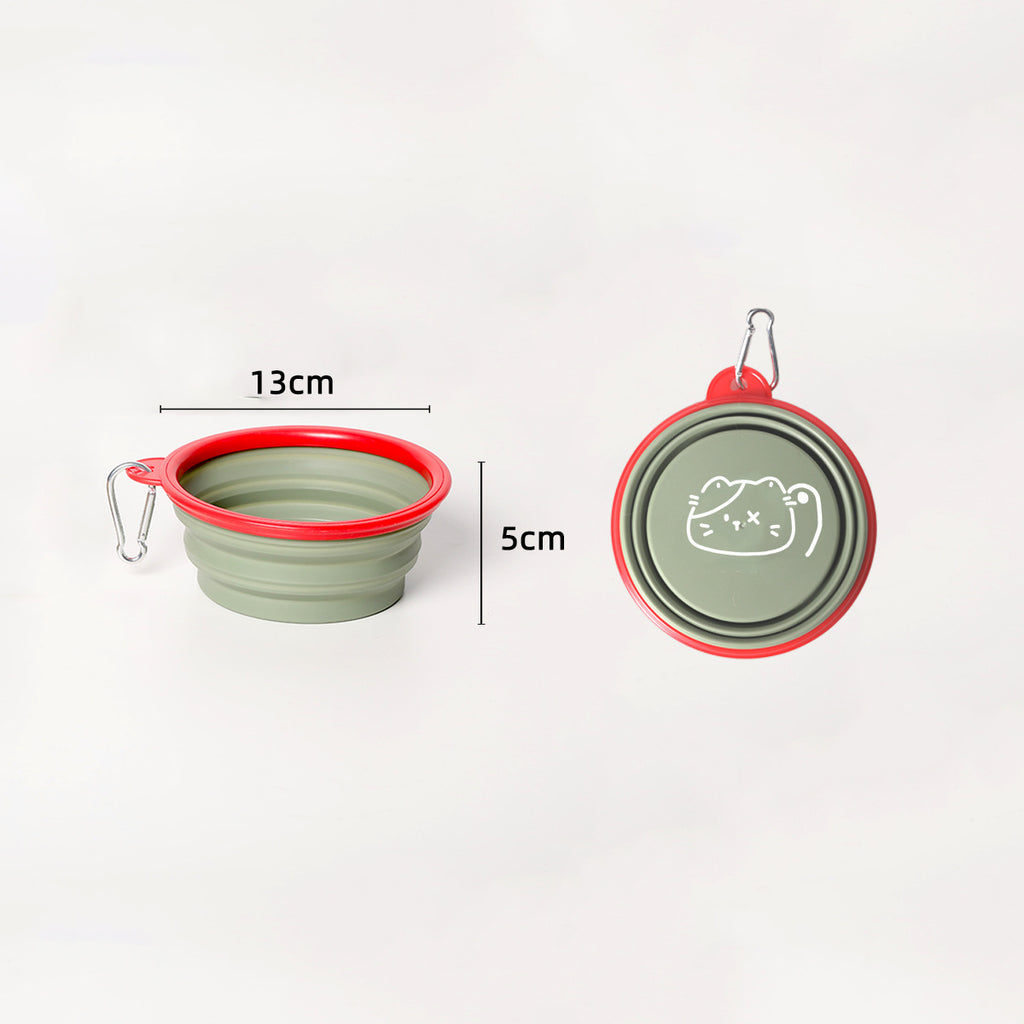Pets, Dogs And Cats Go Out Folding Bowl