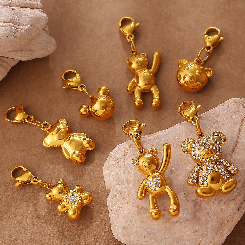 Cool Three-Dimensional Bear Lobster Clasp