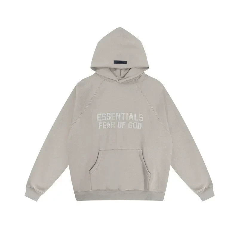 Fog autumn/winter hoodie, sweatpants, long pants with fleece hoodie, versatile letter essentials, loose and trendy ins top (51)
