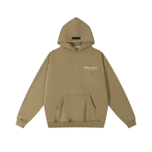 Fear of God Essentials Small Logo Hoodie & Sweatpants Set Tan Main Image