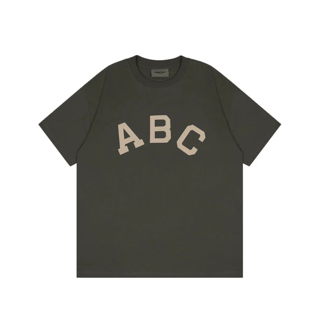 FOG double-line ESSENTIALS short-sleeved T-shirt men European and American couples trendy brand round neck loose cleanfit half-sleeved women (23) Hover Image
