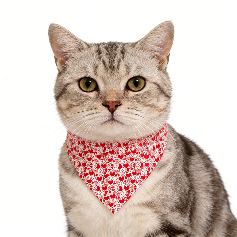 Pet Saliva Towel Dog And Cat Triangle Towel