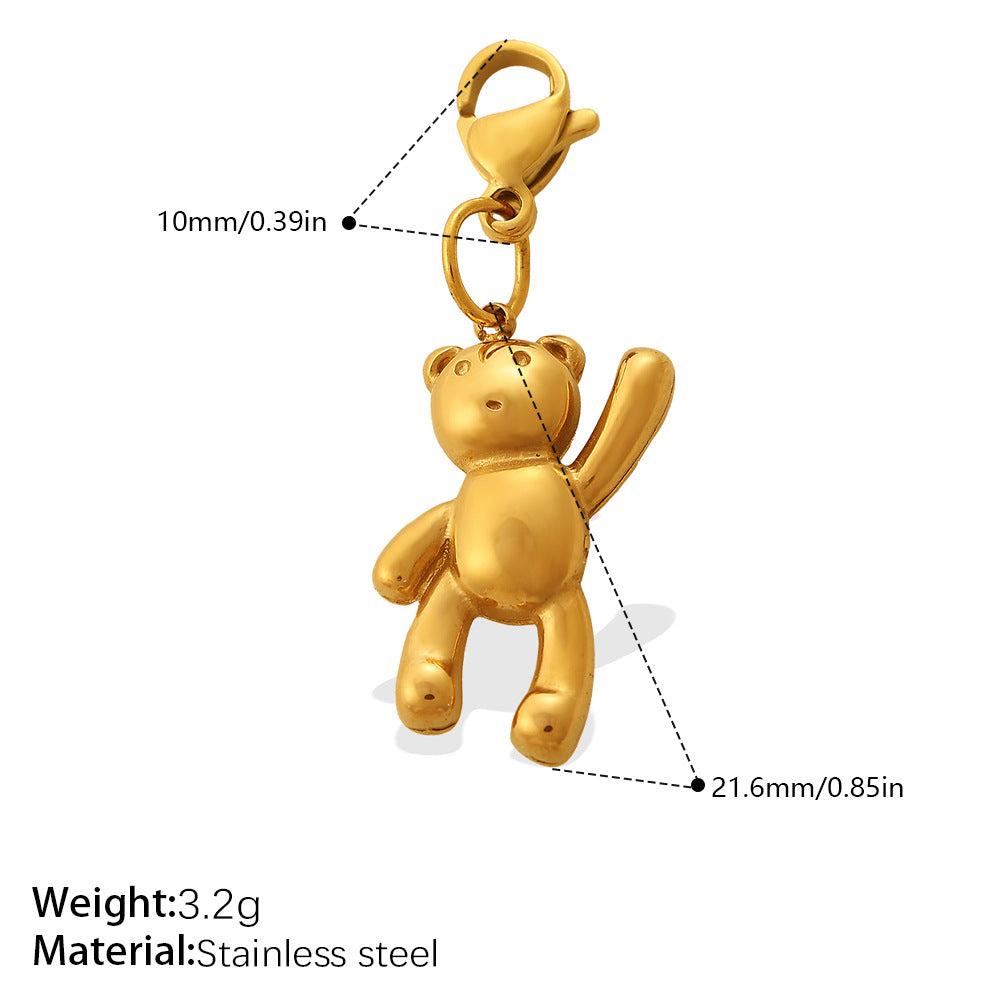 Cool Three-Dimensional Bear Lobster Clasp