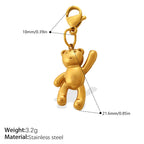 Cool Three-Dimensional Bear Lobster Clasp