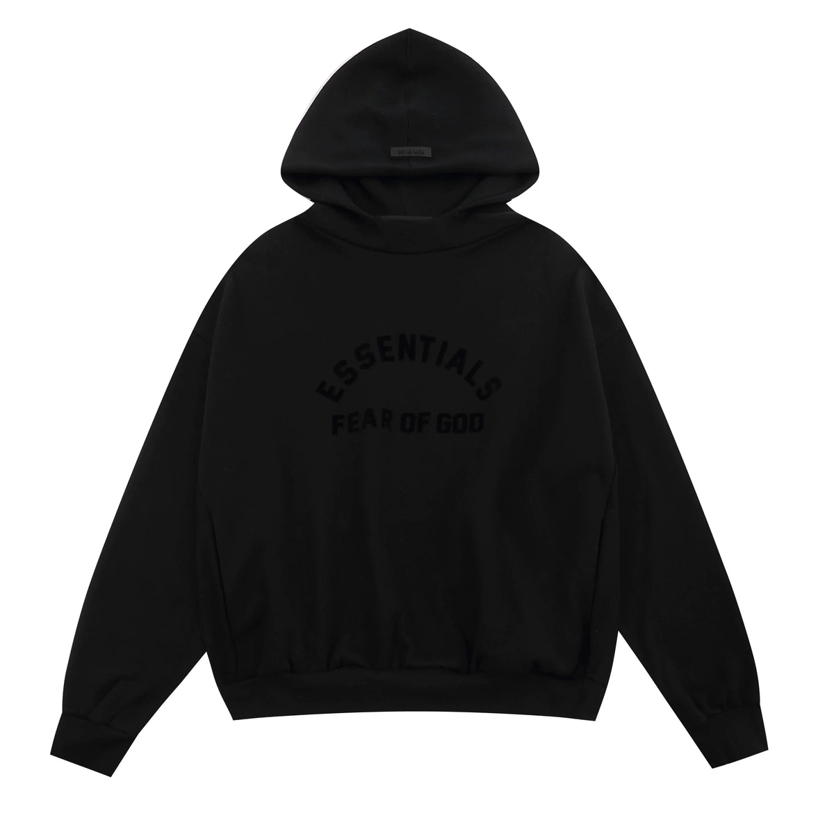 FOG double line heavyweight high street trendy brand hooded sweatshirt with plush loose sweatshirt jacket suitable for men and women, youthful and popular style (26)