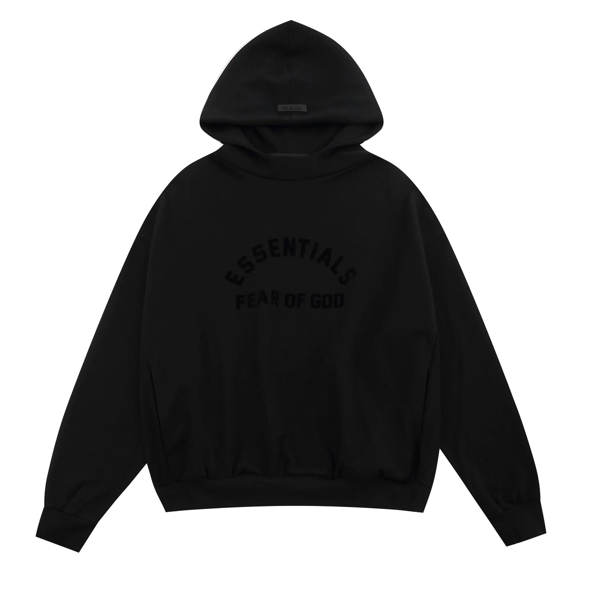 FOG double line heavyweight high street trendy brand hooded sweatshirt with plush loose sweatshirt jacket suitable for men and women, youthful and popular style (26)