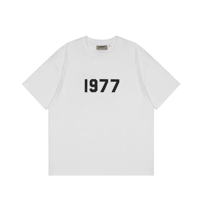FOG double-line ESSENTIALS short-sleeved T-shirt men European and American couples trendy brand round neck loose cleanfit half-sleeved women (18) Hover Image