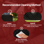 Formosa Covers Car Seat Hammock Cover with Non-Slip Fabric for Dogs and Pets Black