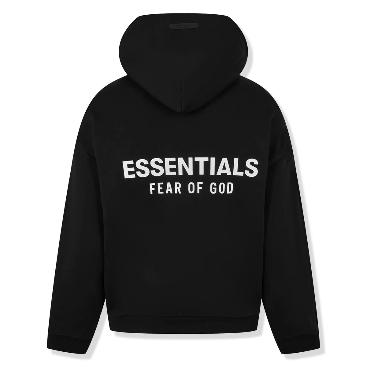 Fear Of God Essentials Fleece Black Hoodie (FW24)